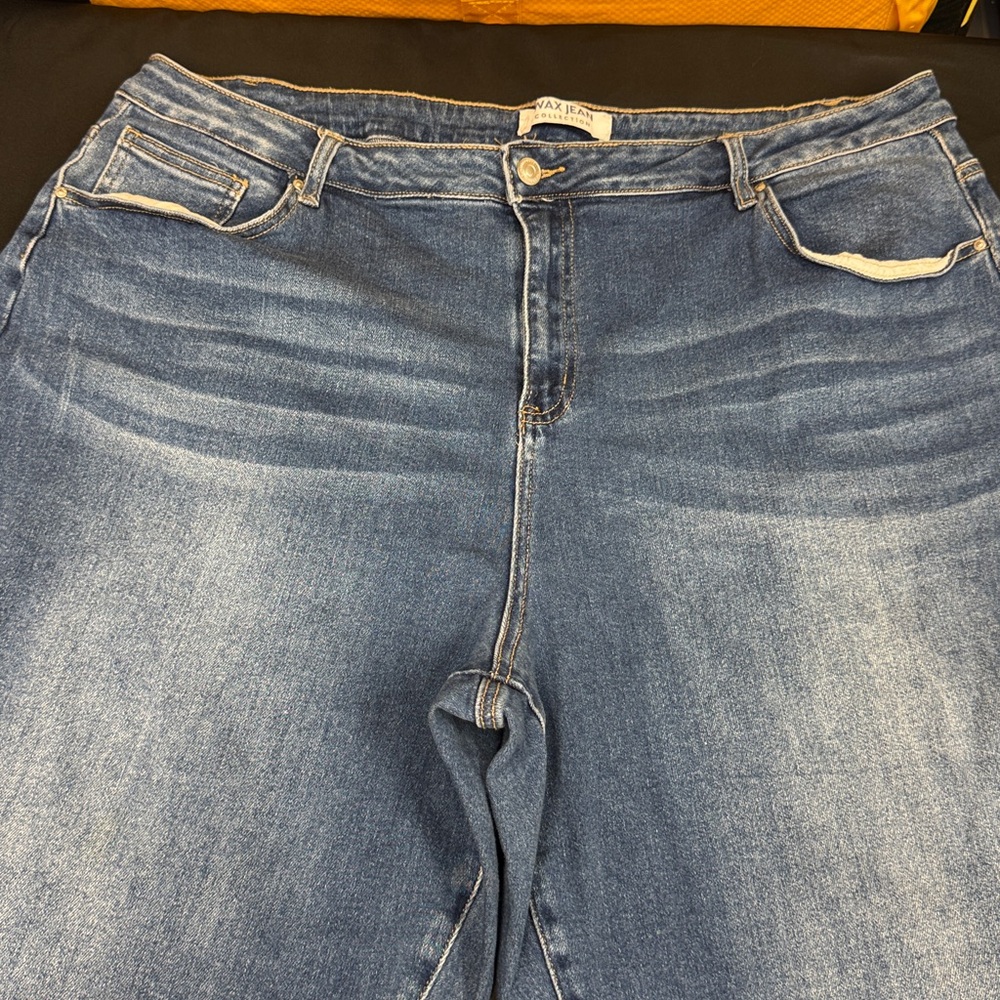 Wax Jean Collection Blue Denim Jeans plus size 20 like new excellent condition